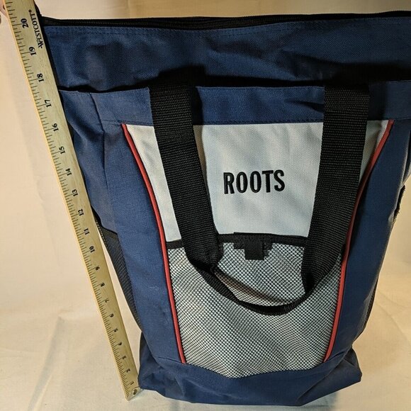 Roots Rolling Travel Bag Luggage Shouder Bag Blue Grey Black Wheels Roller - Picture 13 of 15